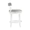 Alaterre Furniture Hanover Swivel Counter Height Bar Stool, White and Gray, 2PK ANHN01PDCR2 - alternate 4